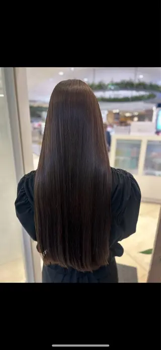 ロング パーマ 艶質改善/縮毛矯正 ササキナツミのヘアスタイル