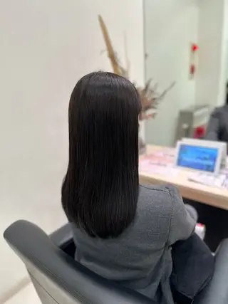 ロング カラー クロスパーマ/うる艶 カラー/Kurumiのヘアスタイル