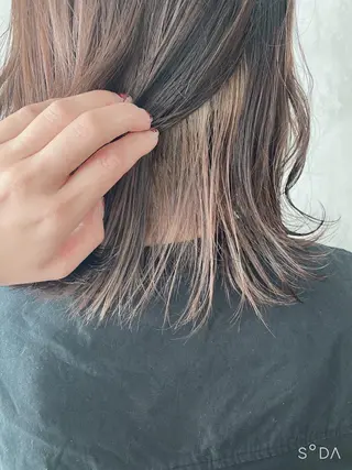 ショート カラー ヘアアレンジ stylist/蛯谷 珠里のヘアスタイル