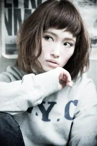 ミディアム clan五反田所属・髪質改善、縮毛矯正 店長浅野太郎のヘアスタイル