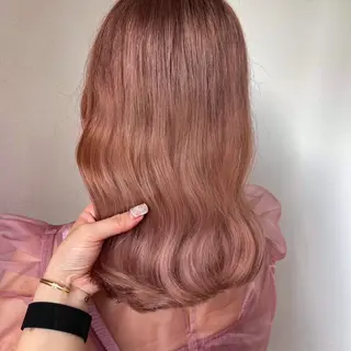 セミロング カラー 🎀ミルクティー/暖 色×レイヤー/マリアのヘアスタイル