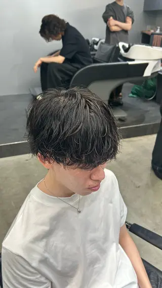 パーマ メンズ 藤平海音/fifth PARKのヘアスタイル