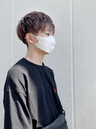 ショート カラー メンズ 寺石 駿汰のヘアスタイル