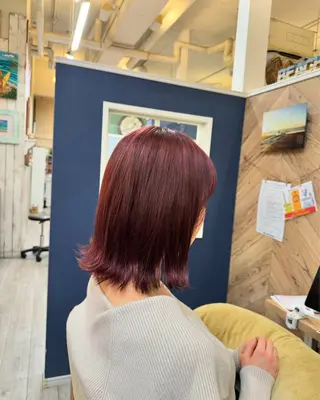 ミディアム カラー flare 志所属・犬飼 幸志のヘアスタイル