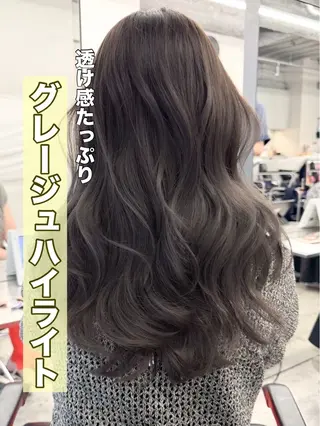 ロング ハイライト/レイヤー 河原町/Manatoのヘアスタイル