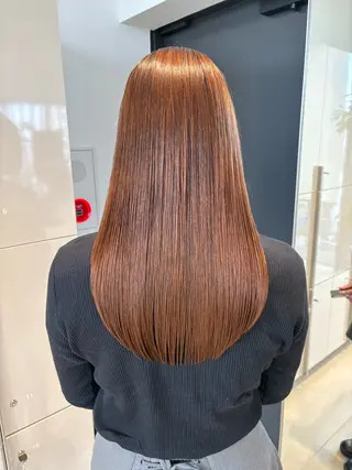 ロング 縮毛矯正/髪質改善/ 斉藤春のヘアスタイル