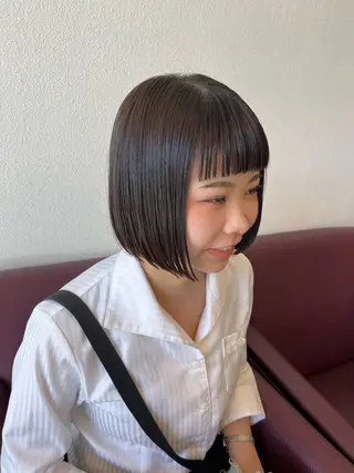 ショート カラー パーマ ヘアアレンジ ちひろ /似合わせカラーのヘアスタイル