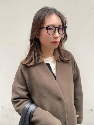 セミロング 倉辻 香奈子のヘアスタイル