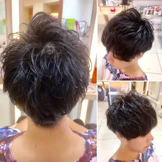 ショート パーマ メンズ 永井 大希のヘアスタイル