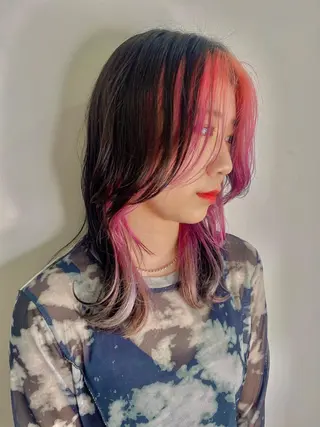 セミロング 23°NADAUN所属・岐阜1番韓国ヘア/ 星羅/23°のヘアスタイル