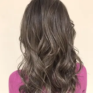 ミディアム カラー AMI Hair  supply所属・髪質改善カラー 韓国風レイヤーのヘアスタイル