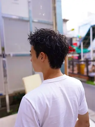 メンズ 横浜/ショート/ レイヤーカットのヘアスタイル