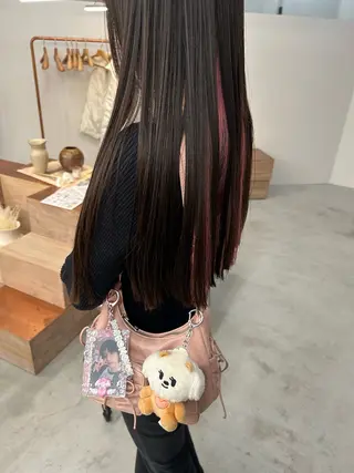 ロング カラー the　hinc所属・ひな🐥 ボブ/ハイトーン🫧のヘアスタイル