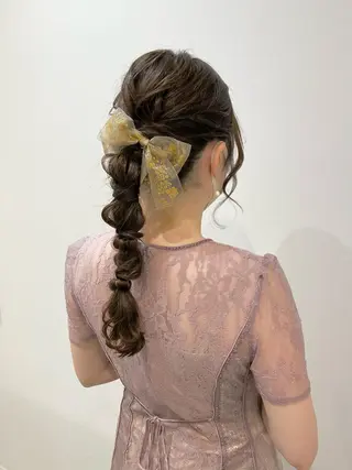 ヘアアレンジ 似合わせ艶髪カラー ❤️ハダユミのヘアスタイル