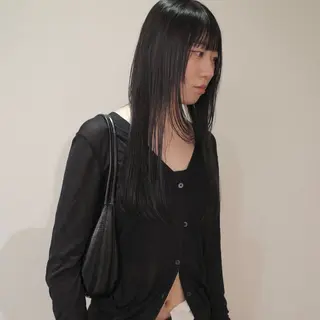 ロング カラー nonoka オリーブ/レイヤーのヘアスタイル