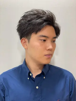 ショート パーマ メンズ Chrom Tokyo ne/on所属・🔥メンズ専門🔥 山田　パーマ大人気◎のヘアスタイル