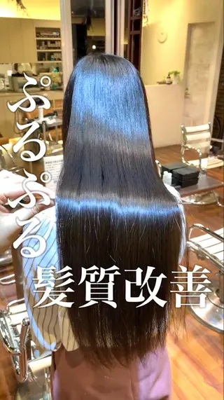 ロング カラー パーマ HALS所属・吉野 武のヘアスタイル