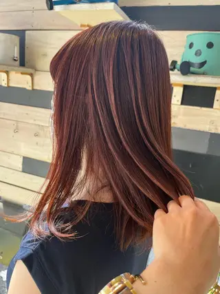 セミロング マンツーマン 縮毛矯正/マユコのヘアスタイル