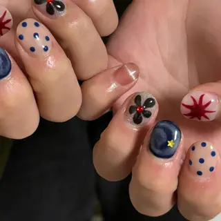 ネイル 直方市ネイルサロン minuitのネイルデザイン