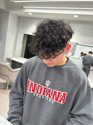 パーマ メンズ 🍐シャドウパーマ メンズ特化/守岡🍐のヘアスタイル