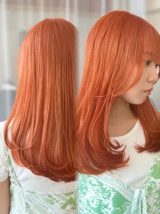 ロング カラー GaKu/ハイトーン /ブリーチ/ブロンドのヘアスタイル