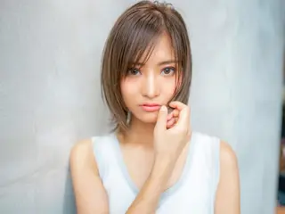 ミディアム カラー RAF TOKYO所属・10月限定モニター 髪質改善美髪矯正のヘアスタイル