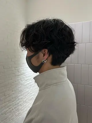 パーマ メンズ 似合わせ/レイヤー/ ボブ/西島 絢香のヘアスタイル