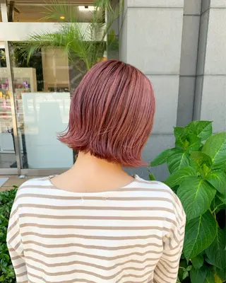 ショート レイヤー×縮毛矯正 深見 拓のヘアスタイル