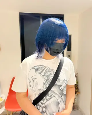 ミディアム デザイン🥇複雑履歴 ハイトーン特化のヘアスタイル