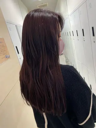 ロング カラー クロスパーマ/うる艶 カラー/Kurumiのヘアスタイル