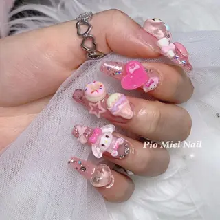 ネイル HANA 長さだしのネイルデザイン