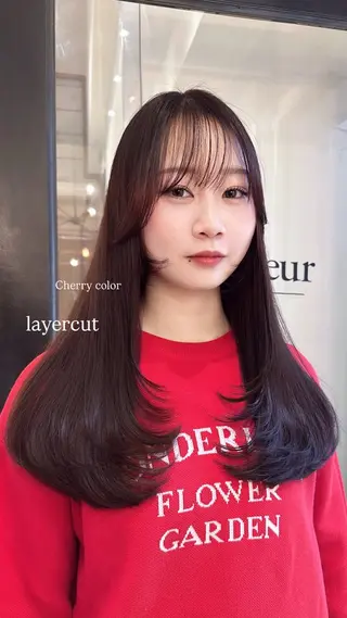 ロング La bonheur hair reve 池袋店所属・🐈‍⬛ マナカ🐈‍⬛のヘアスタイル