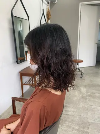 ミディアム パーマ Van family所属・ショート& パーマ　坂本のヘアスタイル