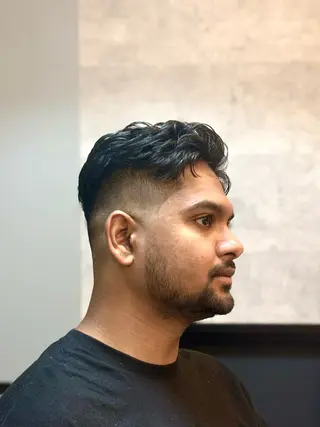 ショート パーマ ヘアアレンジ メンズ キッズ grow hair works tokyo所属・葛西/barber/ 相山琉磨のヘアスタイル