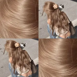 カラー onyx所属・ハイトーン/ブリーチ 透明感ミルクティーのヘアスタイル