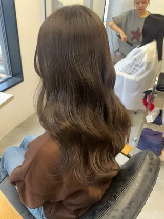 ロング カラー ヘアアレンジ Himawari♡ 柔らかいカラーのヘアスタイル