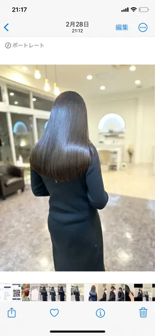 ロング haretoki 髪質改善サロンのヘアスタイル