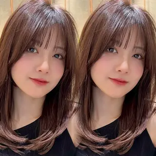 セミロング 高屋敷 陸のヘアスタイル