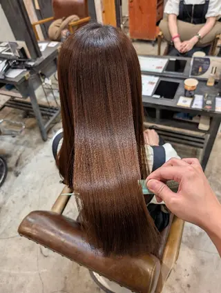 ロング カラー パーマ 美髪矯正/縮毛矯正/ 髪質改善/店長 山下のヘアスタイル