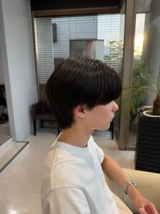 パーマ メンズ 田辺 湧愛のヘアスタイル