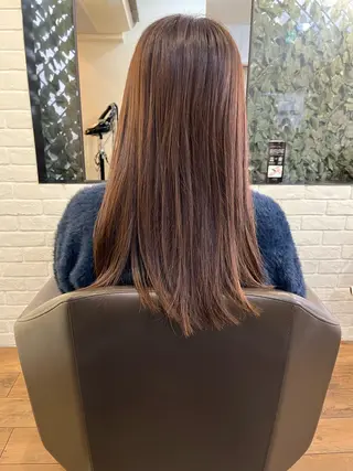 ミディアム カラー 上川 美幸のヘアスタイル