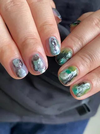 ネイル 草加ニュアンスネイル 🌚hersのネイルデザイン