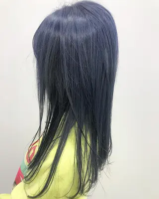 ロング カラー 宮本 円のヘアスタイル