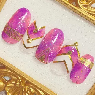 ミディアム ネイル 名倉 なな子のネイルデザイン