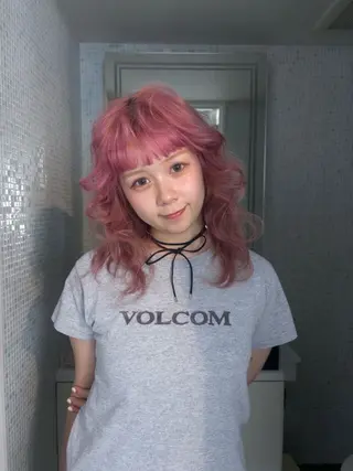 セミロング カラー ヘアアレンジ ニュアンスカラー🧶 nanacoのヘアスタイル