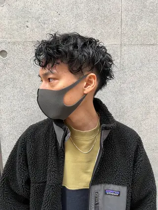 パーマ ブリーチなしカラー RURI🩵のヘアスタイル