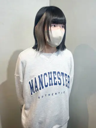 ショート カラー Aya/四条烏丸/ インナーカラーのヘアスタイル