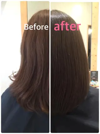 ミディアム セミロング ツヤ髪専門美容師 桑原　和誠のヘアスタイル