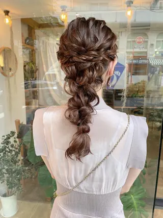 ロング ヘアアレンジ ヘアアレンジ にいた　かづしげのヘアスタイル