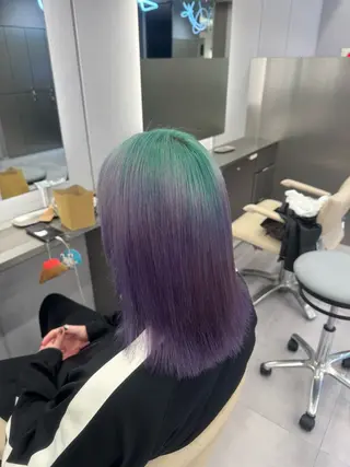 ミディアム カラー ハイトーン/名古屋 Hinakiのヘアスタイル